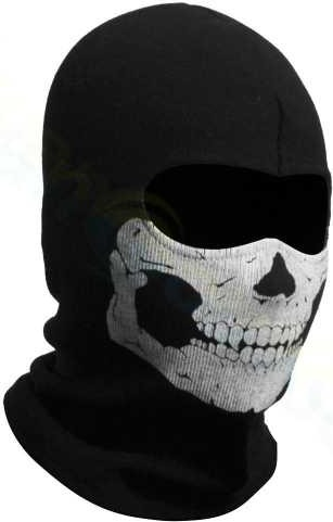 Motorcycle Balaclava Full Face Mask Skull Print
