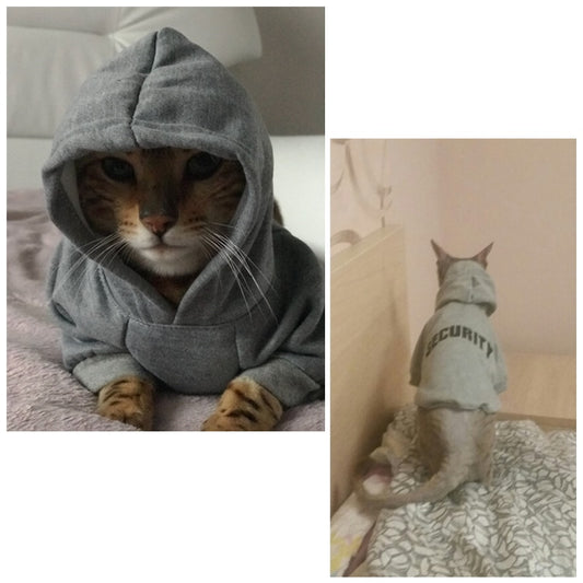 Security Cat Jacket Hoodies