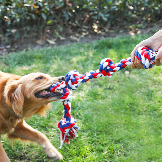 Large Dog Durable Five-Knot Rope Toy