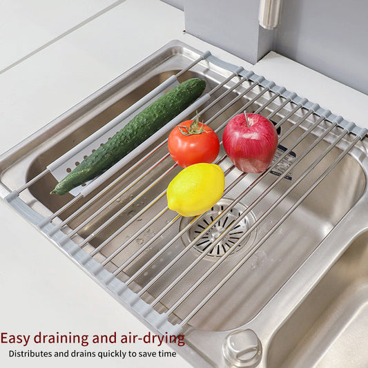 201 Stainless Steel Collapsible Drain Rack