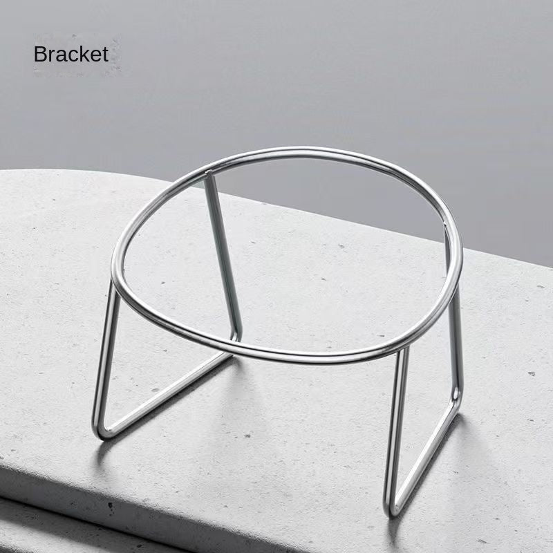 Stainless Steel Pet Feeding Bowl with Elevated Sloped