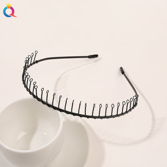 Minimal metal base facial wash hair band