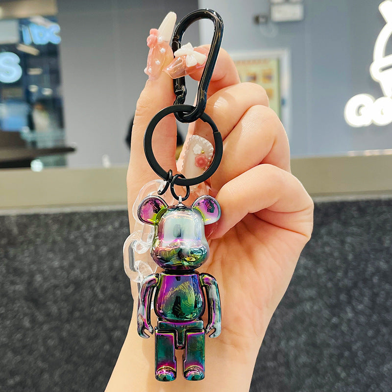 Electroplating Bear Doll Car Key Chain
