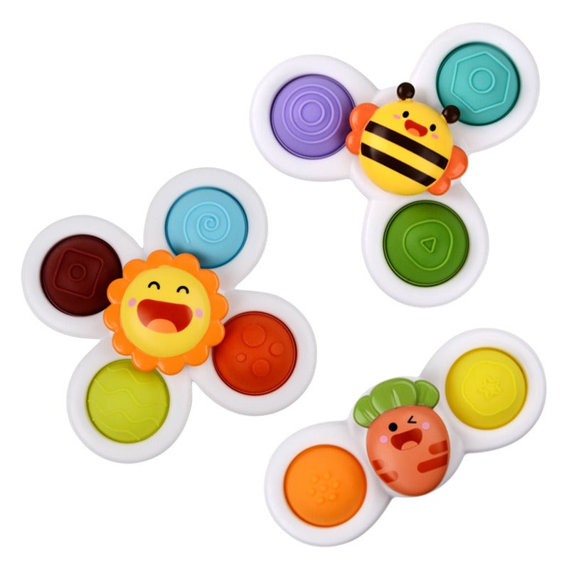 Baby Rotating Cartoon Toy W/Suction Cup