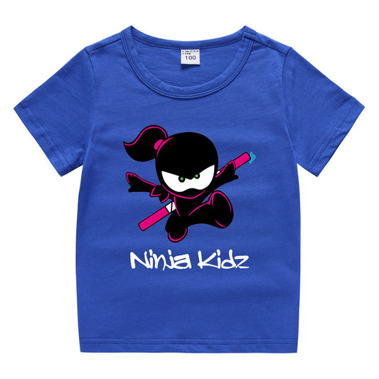 Children's “Ninja” clothing short sleeved T-shirt