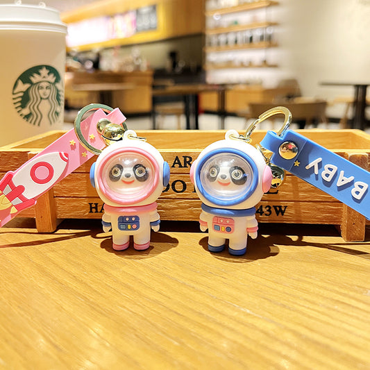 Cute Panda Astronaut Key Chain
