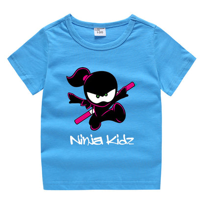 Children's “Ninja” clothing short sleeved T-shirt