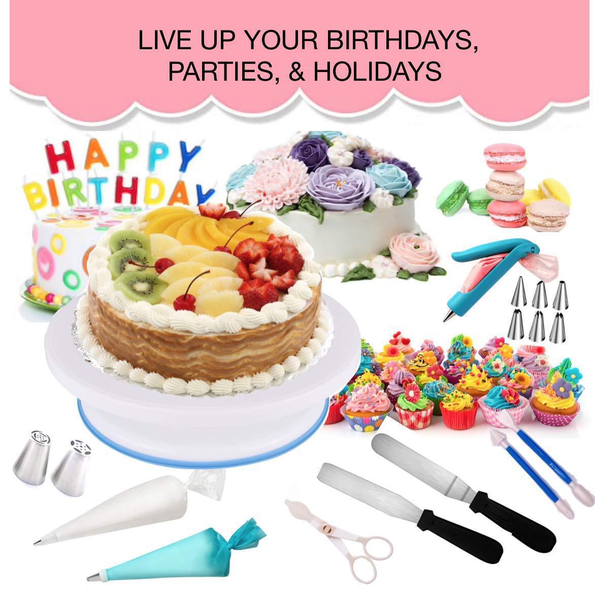 220-Piece Cake Decorating Turntable Set