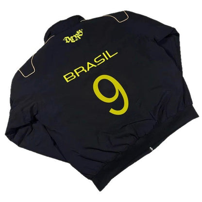 BRASIL embroidered football jacket