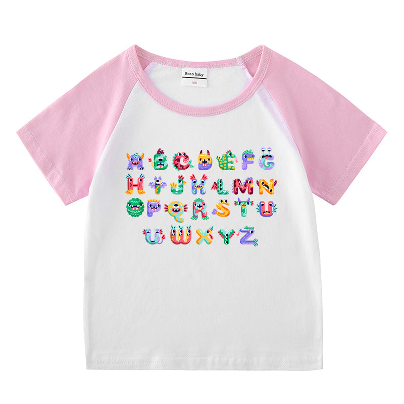 Children's short sleeve “ABC” T-shirt
