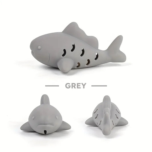 Silicone fish young cat pet teasing cat gnawing and hiding food