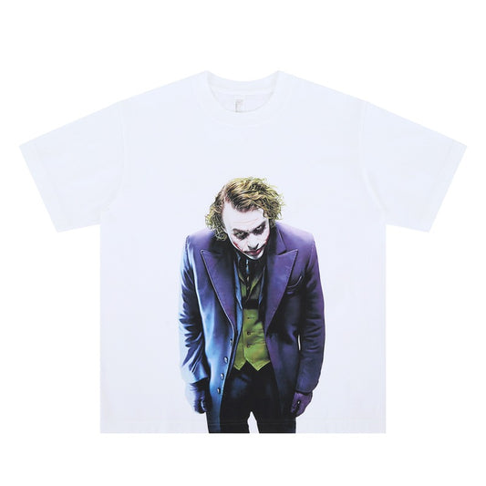 “Joker” Dark Breathable Printed Crew Neck Short Sleeve T-Shirt
