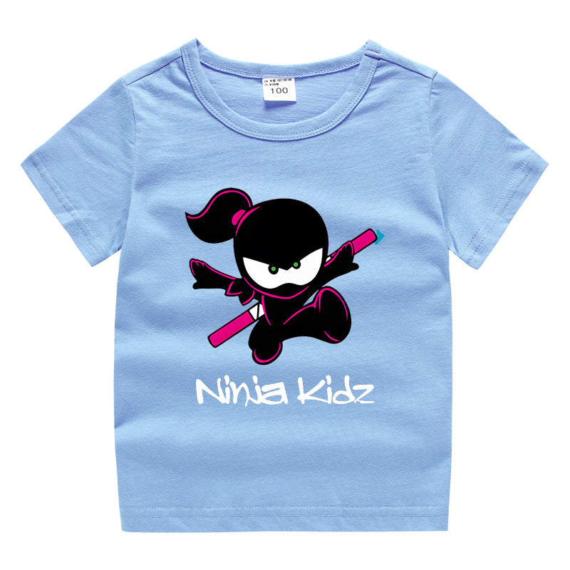 Children's “Ninja” clothing short sleeved T-shirt