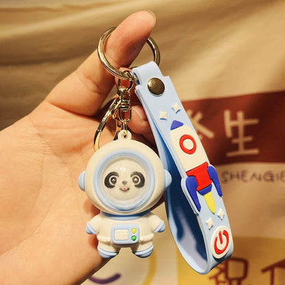 Cute Panda Astronaut Key Chain