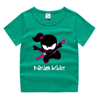 Children's “Ninja” clothing short sleeved T-shirt