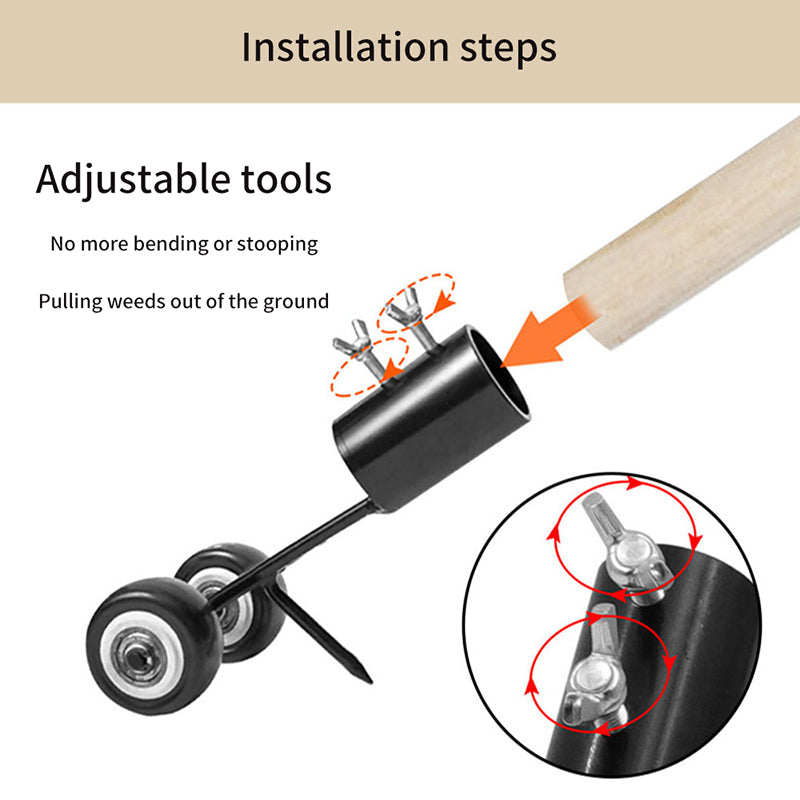 Hook Roller Weed Puller
