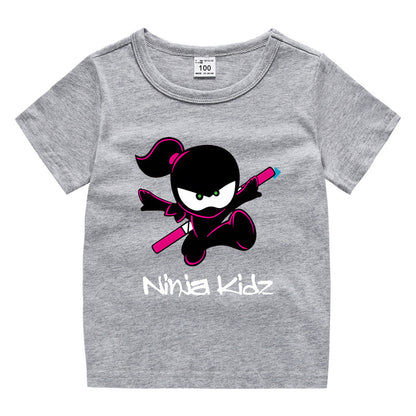 Children's “Ninja” clothing short sleeved T-shirt