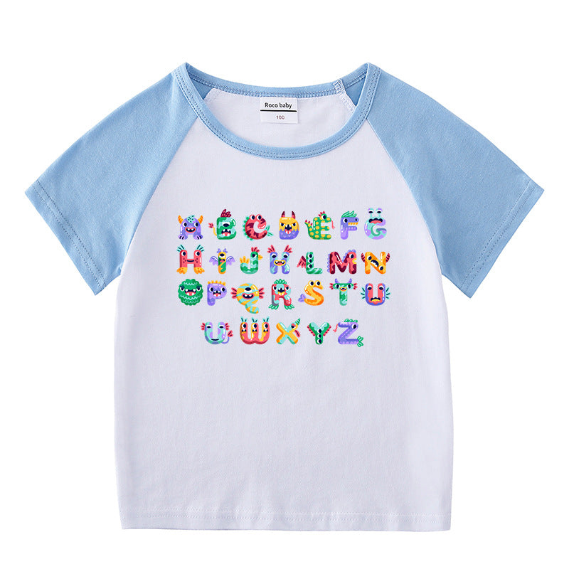 Children's short sleeve “ABC” T-shirt