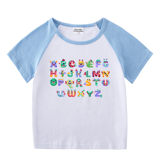 Children's short sleeve “ABC” T-shirt
