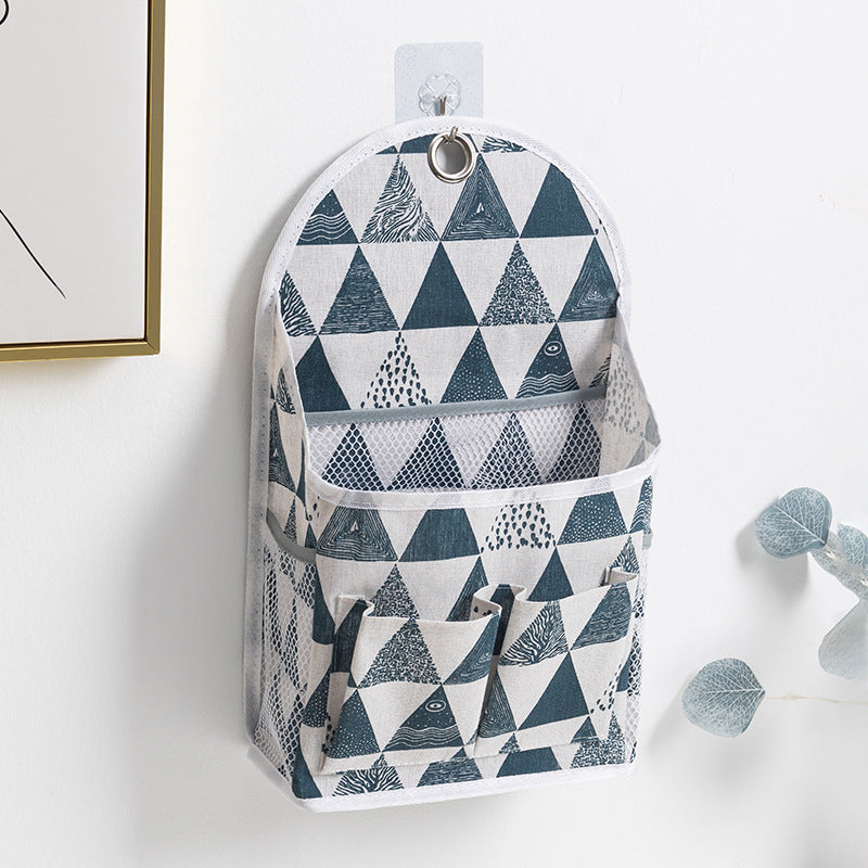 Dormitory home fabric storage hanging bag wall hanging storage bag