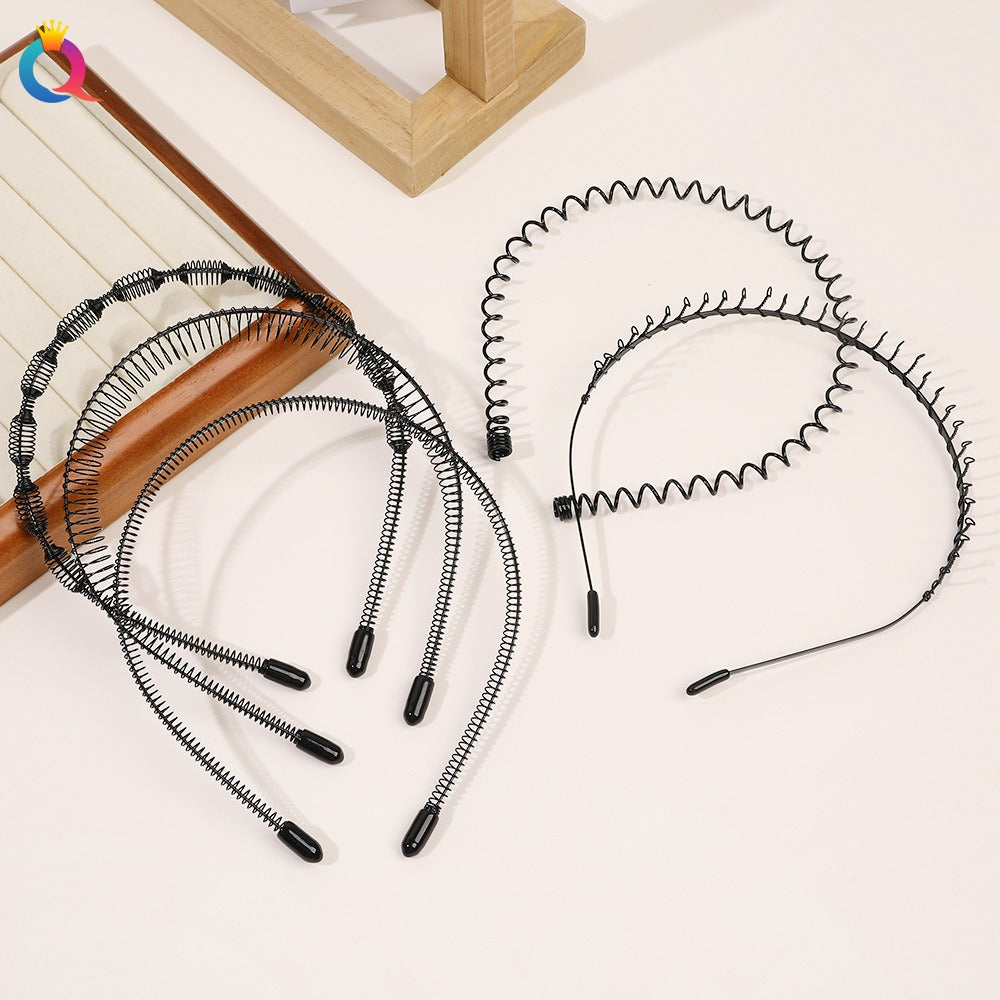 Minimal metal base facial wash hair band