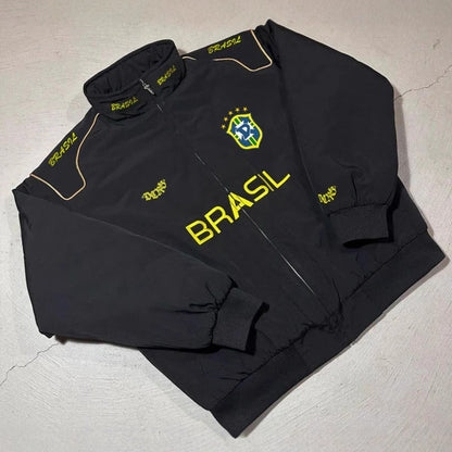 BRASIL embroidered football jacket