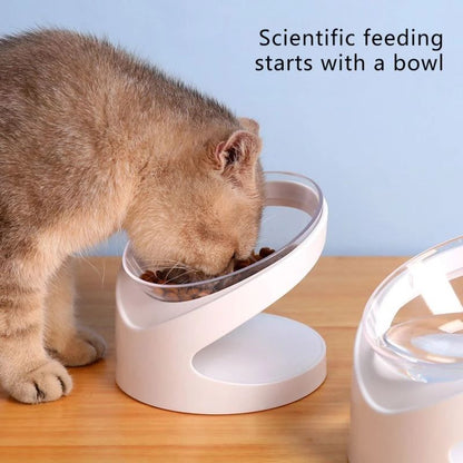 Pet Bowl With Sloping Mouth To Protect Cervical Vertebra