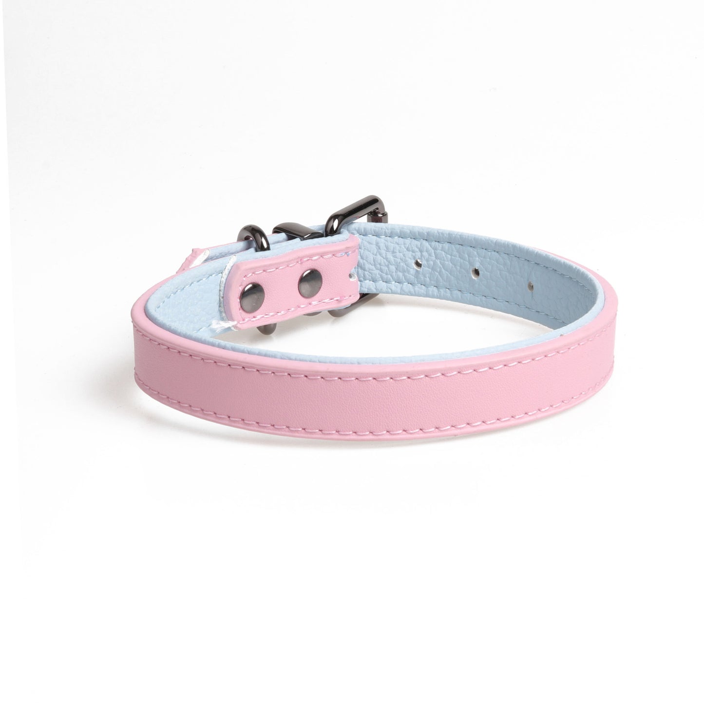 High-Quality Leather Pet, Double Leather Collar