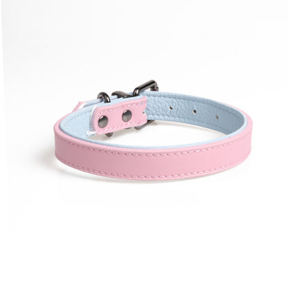 High-Quality Leather Pet, Double Leather Collar