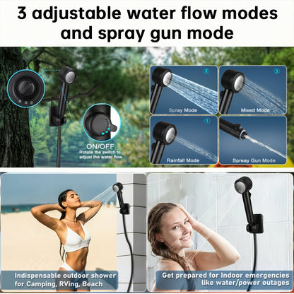 8000mAh Portable Camping Shower