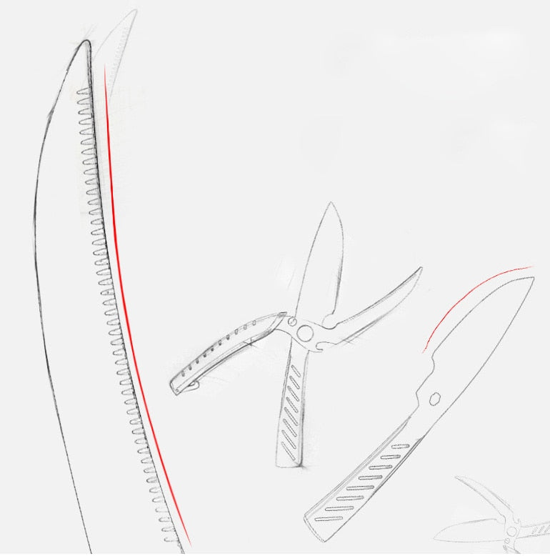 Stainless Steel Multi-Function Kitchen Scissors