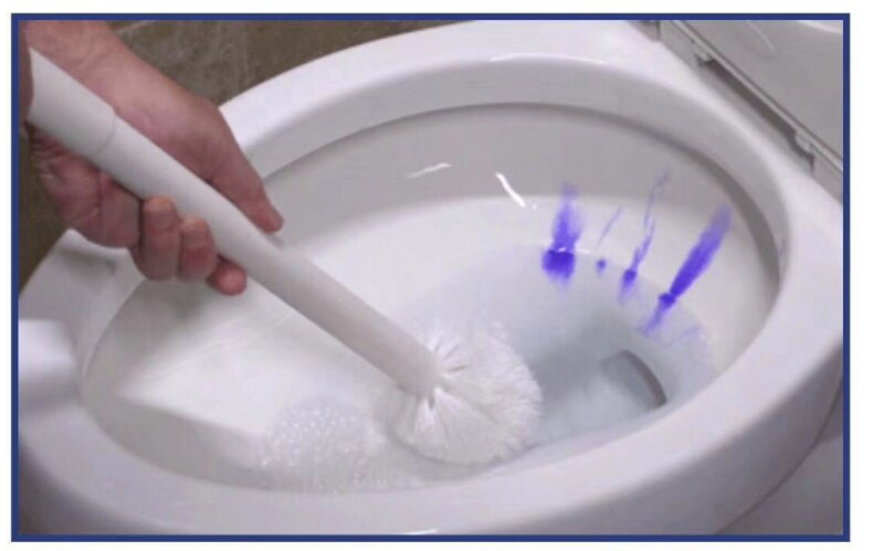 New Toilet Brush Spray Away eCleaning Brush
