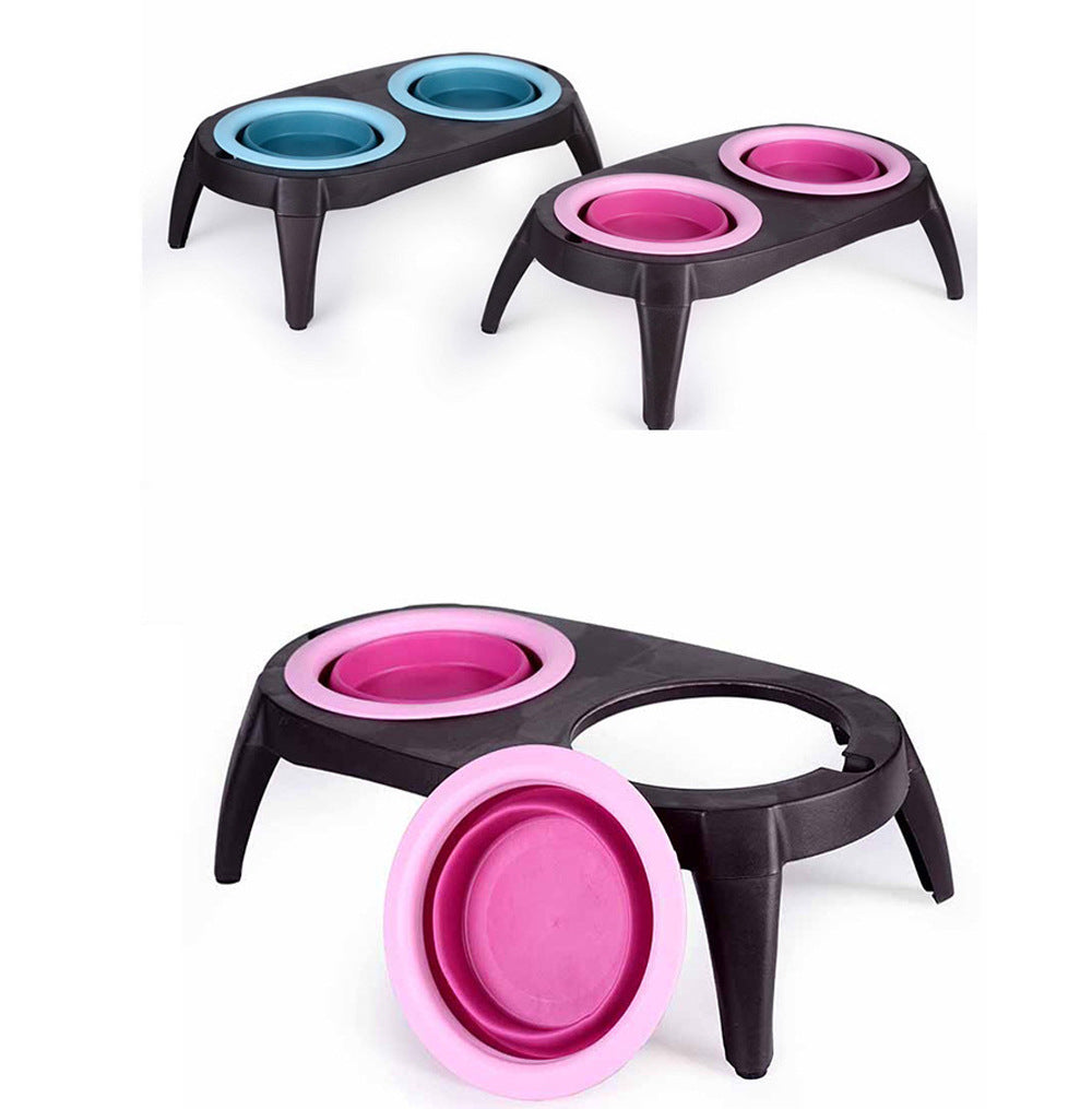 Silicone Double Pet Bowl