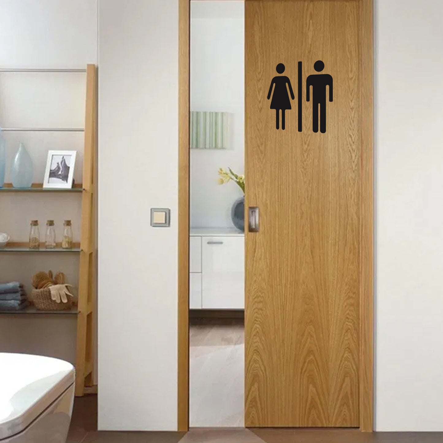 Home Bathroom Decor Wall Stickers Art