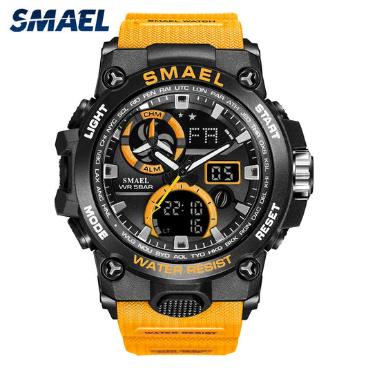 SMAEL 8011 Sport Watch Men Dual Time