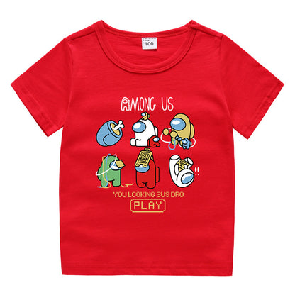 “Among Us” summer short sleeved T-shirt