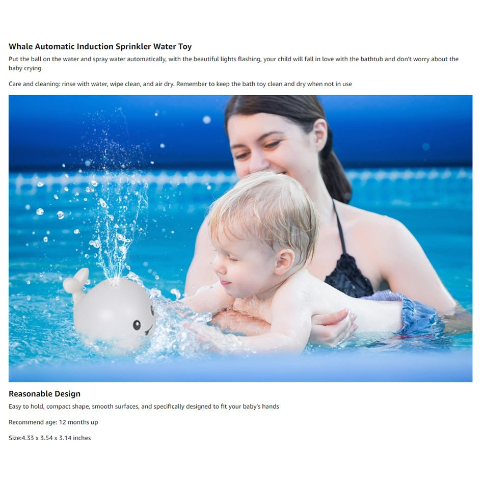Pool Electric Toy W/ Music LED Light and Sprays Water