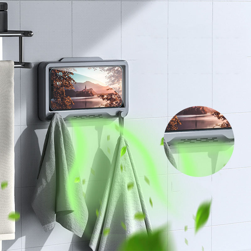 360 Degree Rotating Waterproof Phone Stand w/Hook