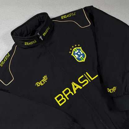 BRASIL embroidered football jacket