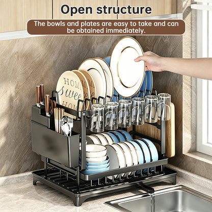 2-Tier Large Capacity Dish Drying Rack