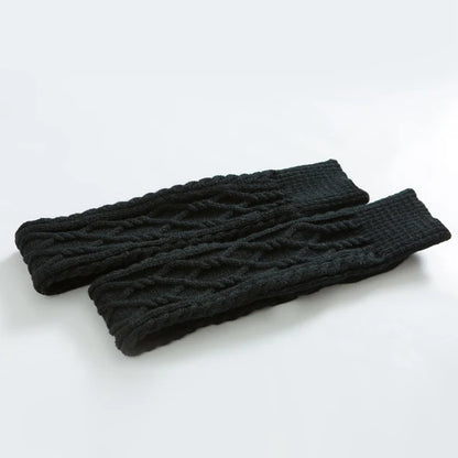 Knitted knee over foot warm leg socks