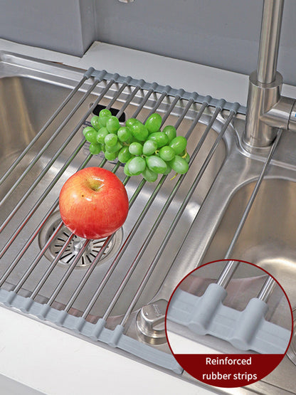 201 Stainless Steel Collapsible Drain Rack