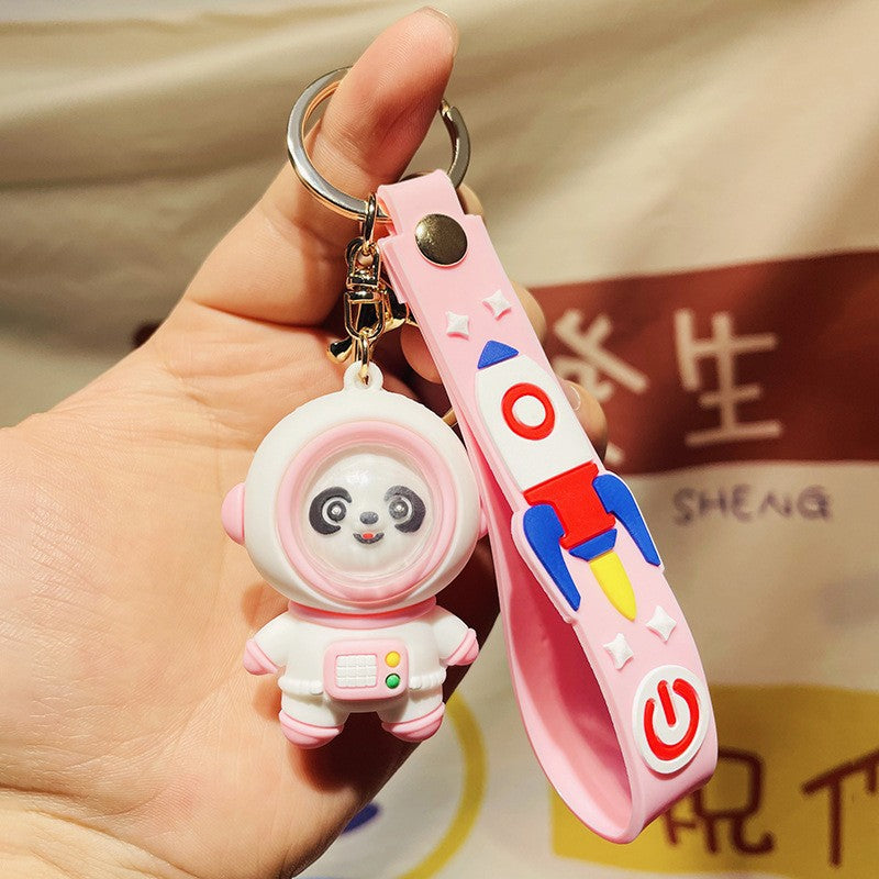 Cute Panda Astronaut Key Chain