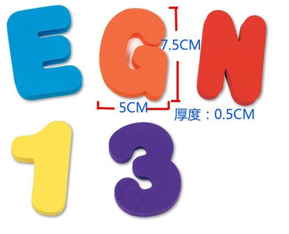26 Letters+10 Numbers Foam Pieces