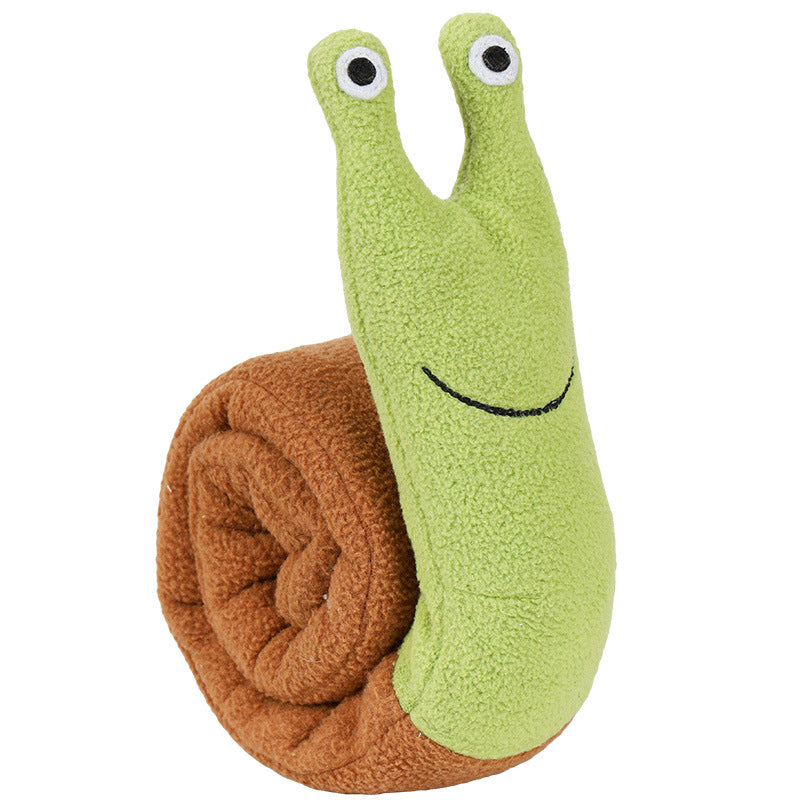 Snail Sniff Pet Toy Plush Molar Puppy Toy Voice Interaction