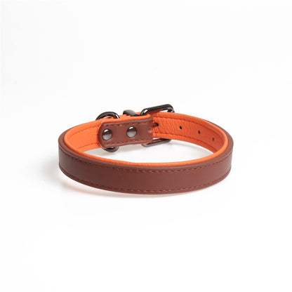 High-Quality Leather Pet, Double Leather Collar