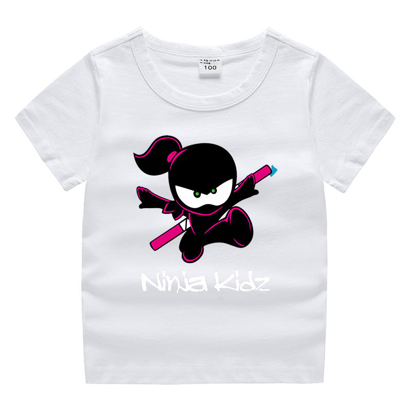 Children's “Ninja” clothing short sleeved T-shirt