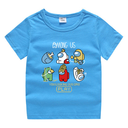 “Among Us” summer short sleeved T-shirt