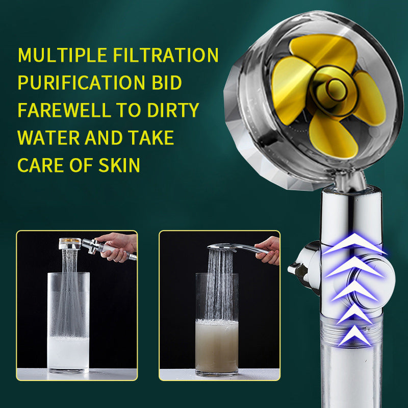 Propeller Turbocharged Shower Head
