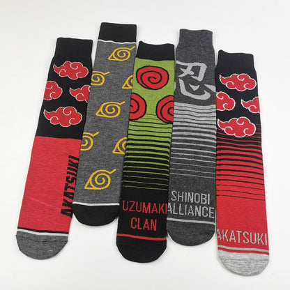 New Naruto Mid Cap Socks